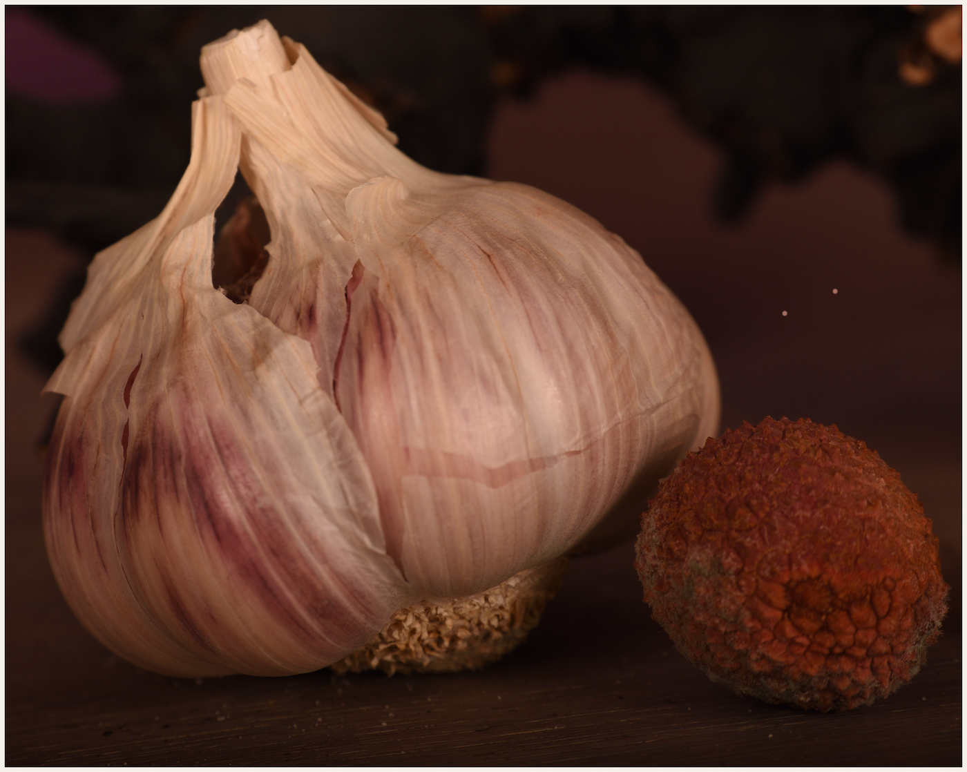 Stilleven knoflook